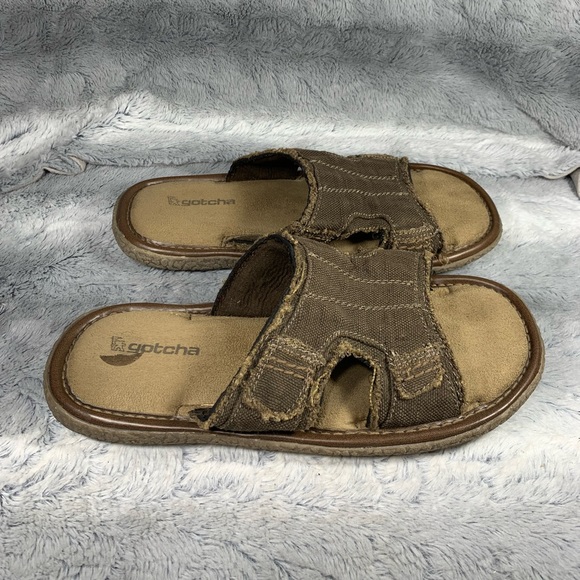 Gotcha Slip On Flip Flop Sandal Slides 